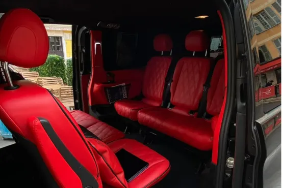 trouver un chauffeur vtc a nice van interieur tout confort